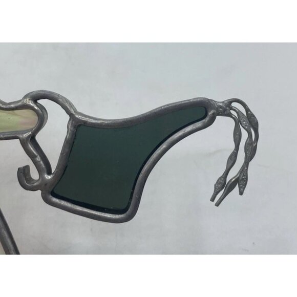 Vintage Stained Glass Sunbonnet Sue Sun Catcher Collectible Prairie Watering Can - Picture 10 of 13